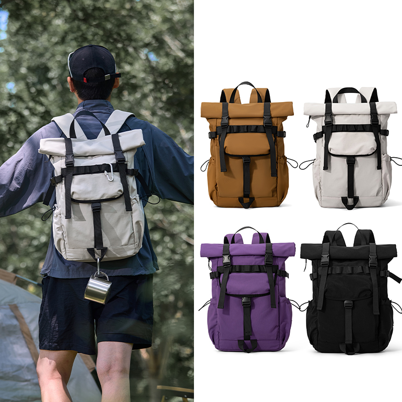 Laptop Bag Waterproof - حقيبة ظهر جديدة للرجال قابلة للتوسيع