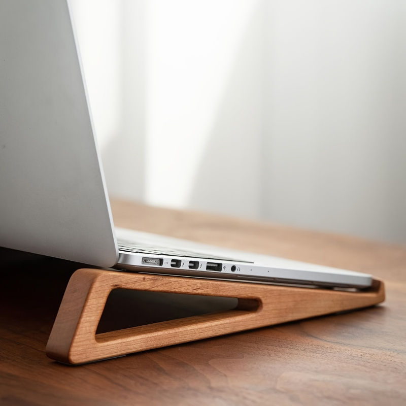 Laptop Accessories Price - حامل لابتوب خشبي قابل للطي ومحمول