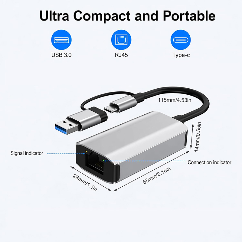 محول إيثرنت LAN من نوع USB 3.0 - مراجعة Laptop Accessories Price وسعره