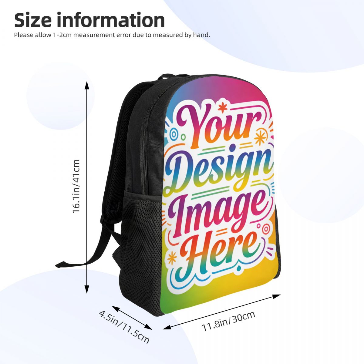 حقيبة ظهر مخصصة بصورةك وشعارك  - مراجعة Laptop Accessories For College وسعره
