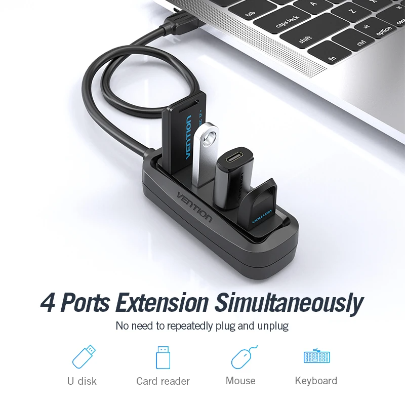Vention-محور USB مع جهاز تقسيم - مراجعة Xiaomi Laptop Accessories وسعره