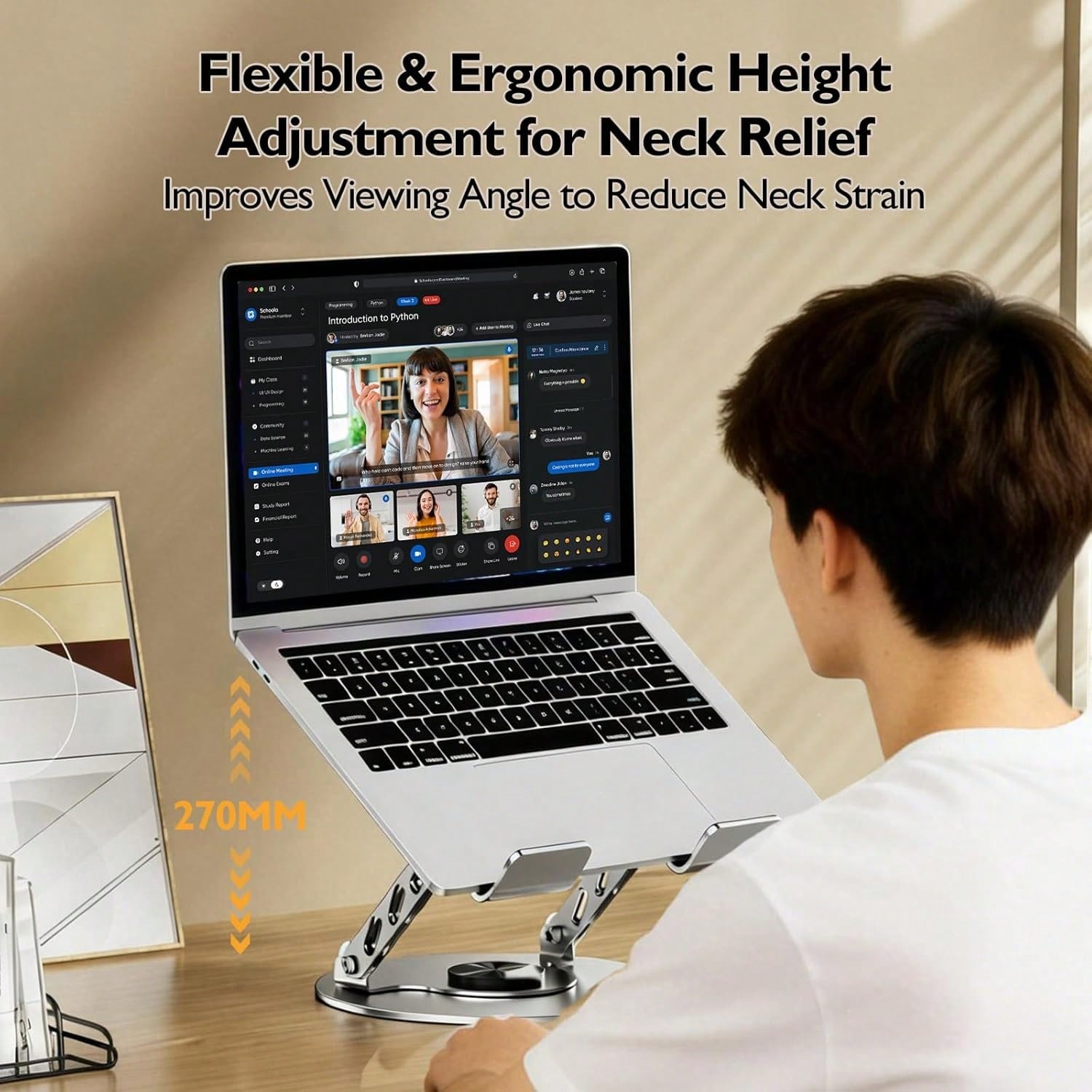 360 °   حامل كمبيوتر محمول دوا - مراجعة Laptop Accessories Distributor وسعره