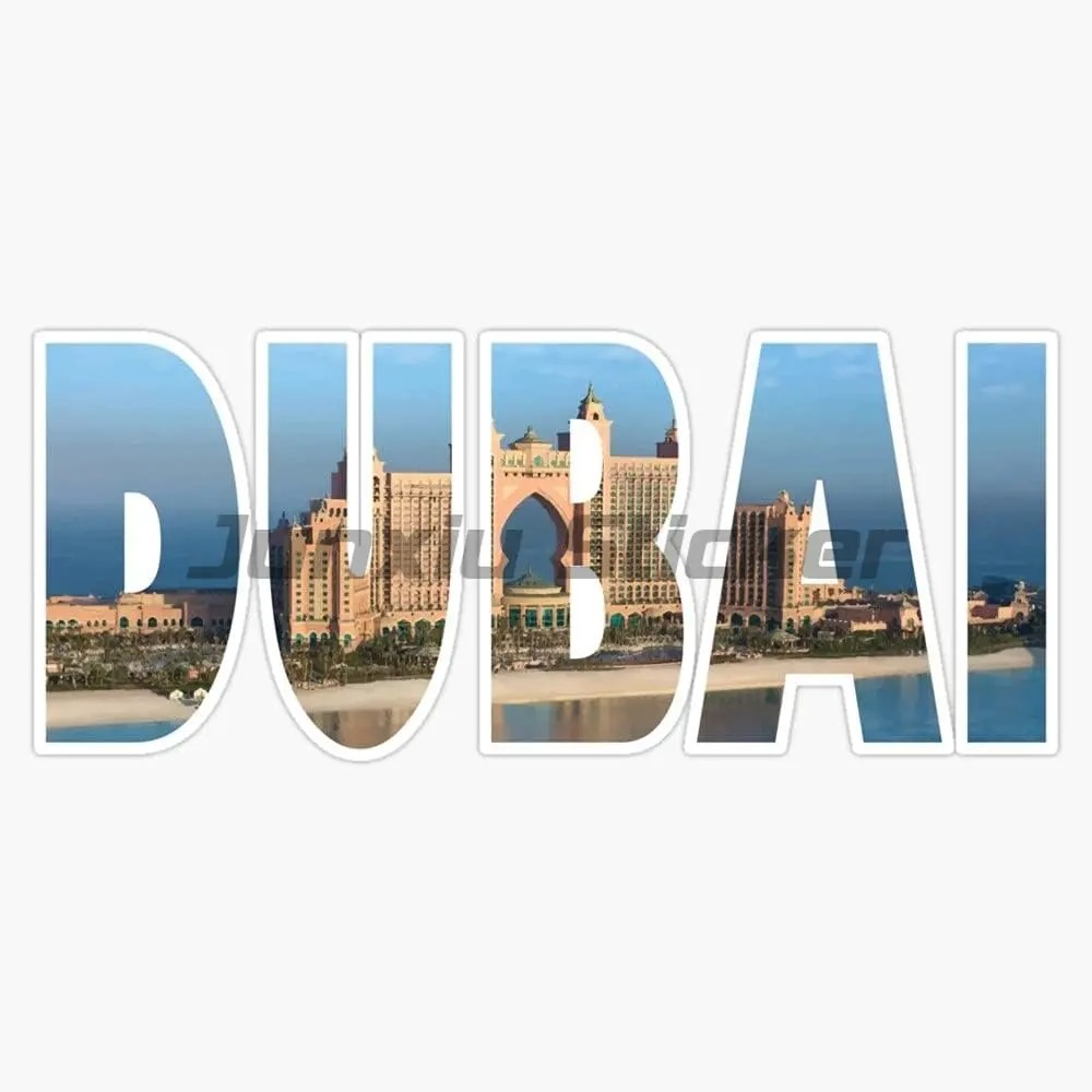 ملصق فينيل لعلم دولة دبي لتزيي - مراجعة Laptop Accessories Dubai وسعره