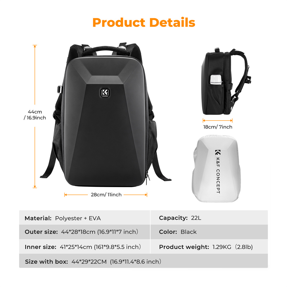 حقيبة كاميرا كبيرة الحجم من K& - مراجعة Laptop Bag Waterproof وسعره