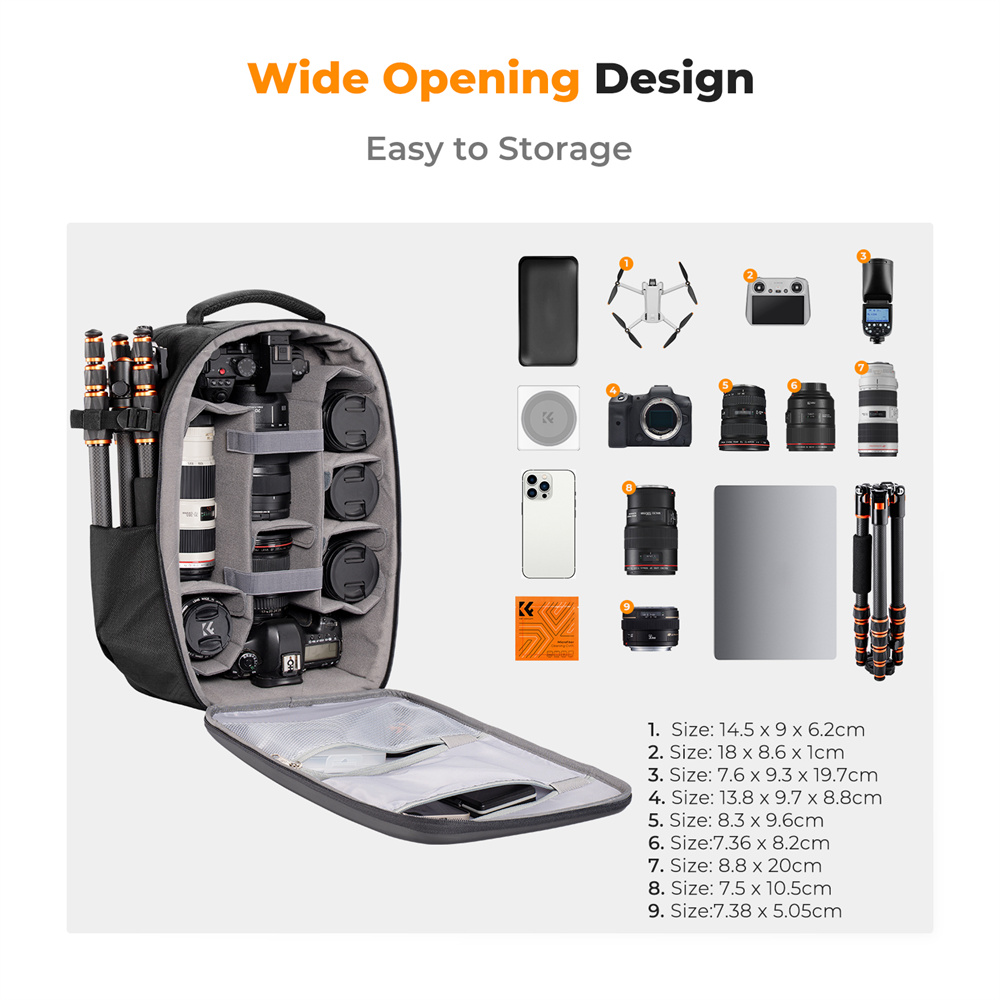 حقيبة كاميرا كبيرة الحجم من K& - مراجعة Laptop Bag Waterproof وسعره