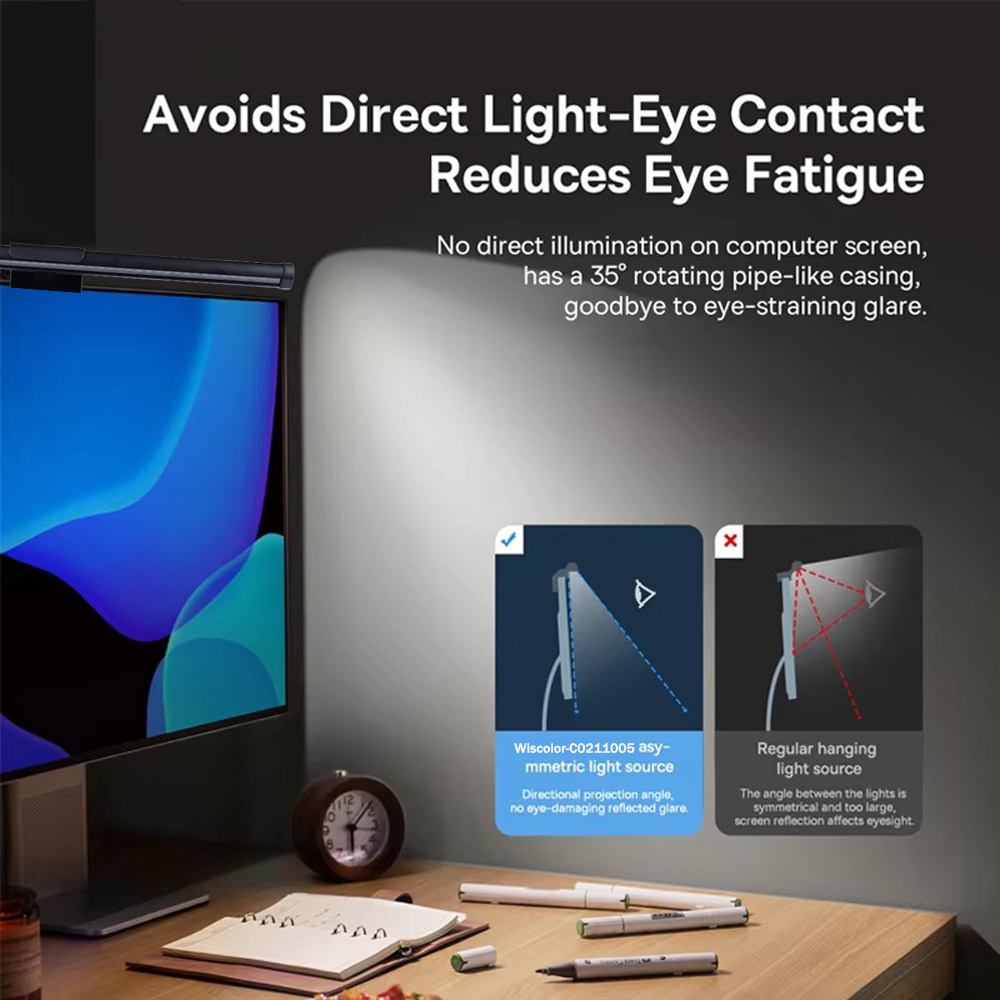 Wiscolor شاشة LED رصد معلقة ضو - مراجعة Monitor Portable Usb وسعره
