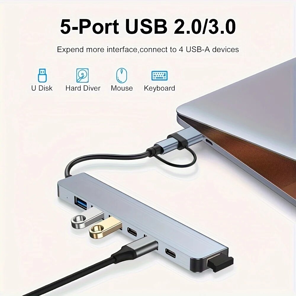 محول USB3.0 ثنائي الوظيفة بـ 7 - مراجعة Laptop Accessories Price وسعره