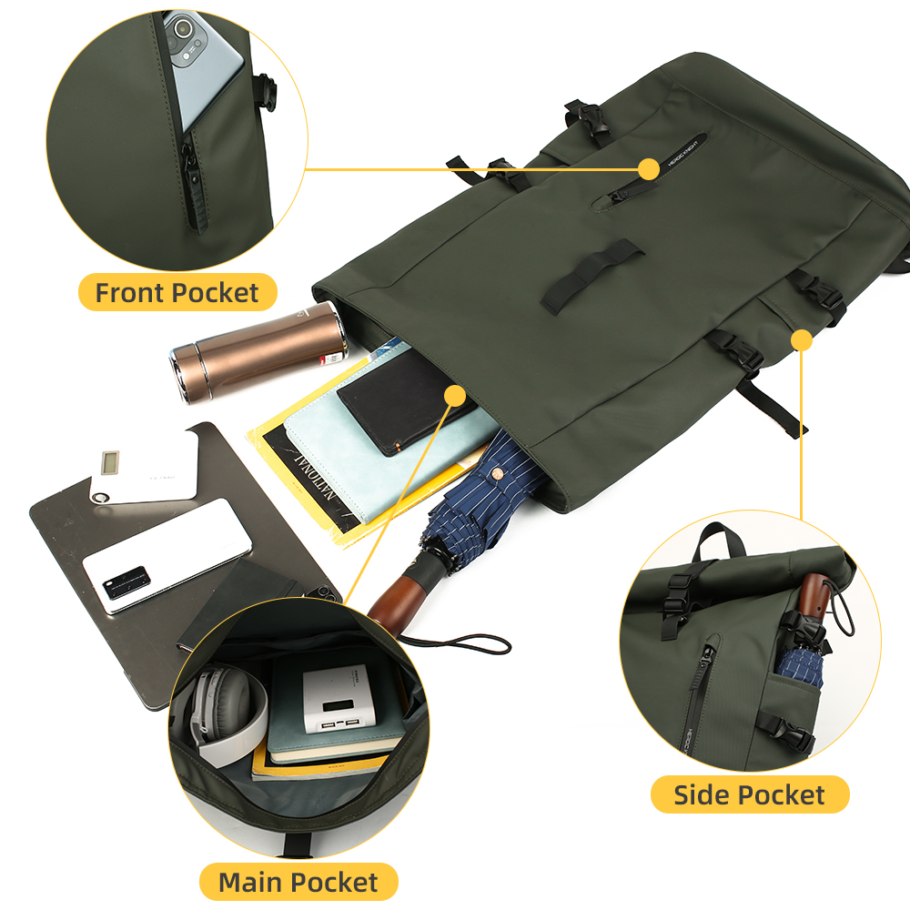حقيبة ظهر رجالية من Heroic Kni - مراجعة Laptop Bag Waterproof وسعره