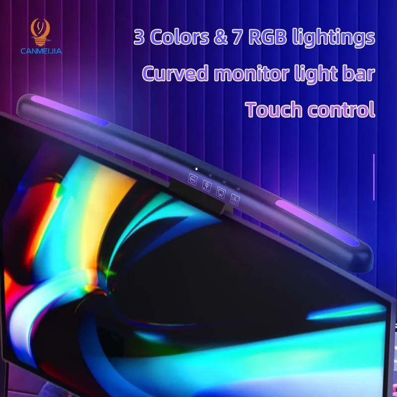شريط ضوء LED منحني ، مصباح شاش - مراجعة Monitor Portable Usb وسعره